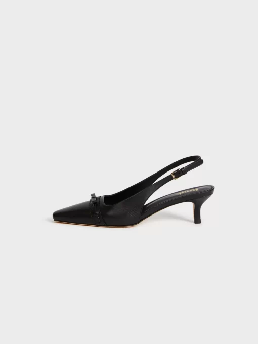 Accessories Rouje | Abelia Escarpins Cuir Noir