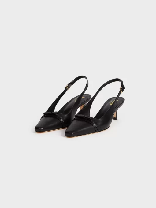 Accessories Rouje | Abelia Escarpins Cuir Noir