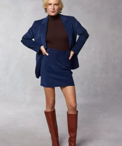 Clothing Rouje | Adeline Skirt Blue Denim