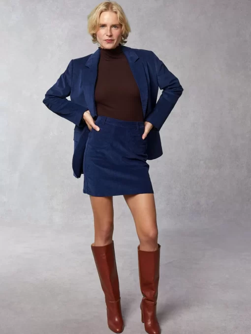 Clothing Rouje | Adeline Skirt Blue Denim