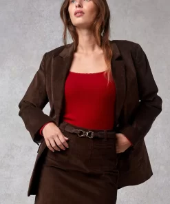 Clothing Rouje | Adeline Skirt Coffee