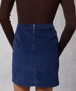 Clothing Rouje | Adeline Skirt Blue Denim
