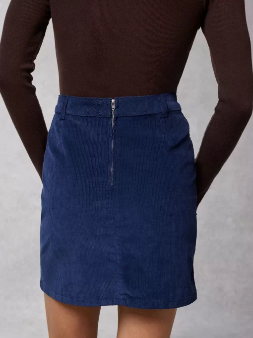 Clothing Rouje | Adeline Skirt Blue Denim