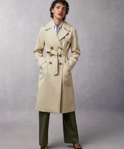 Clothing Rouje | Adina Trench Coat Uni Sable