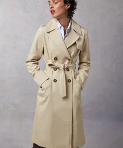 Clothing Rouje | Adina Trench Coat Uni Sable