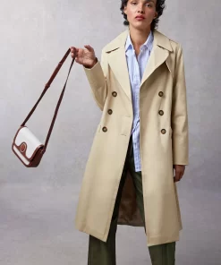 Clothing Rouje | Adina Trench Coat Uni Sable
