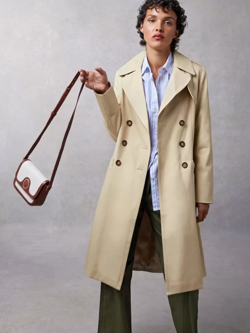 Clothing Rouje | Adina Trench Coat Uni Sable