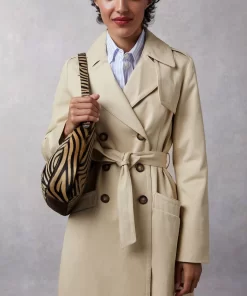 Clothing Rouje | Adina Trench Coat Uni Sable