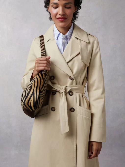 Clothing Rouje | Adina Trench Coat Uni Sable