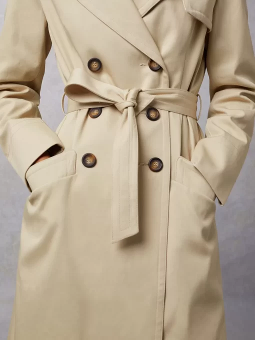 Clothing Rouje | Adina Trench Coat Uni Sable