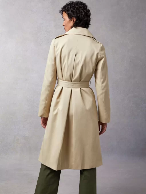 Clothing Rouje | Adina Trench Coat Uni Sable