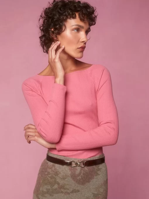 Clothing Rouje | Alaina Top Uni Rose