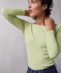 Clothing Rouje | Alaina Top Uni Vert