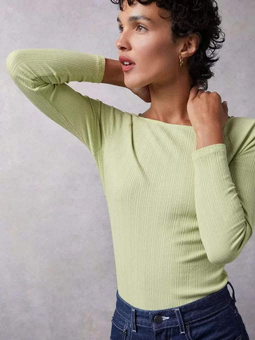 Clothing Rouje | Alaina Top Uni Vert
