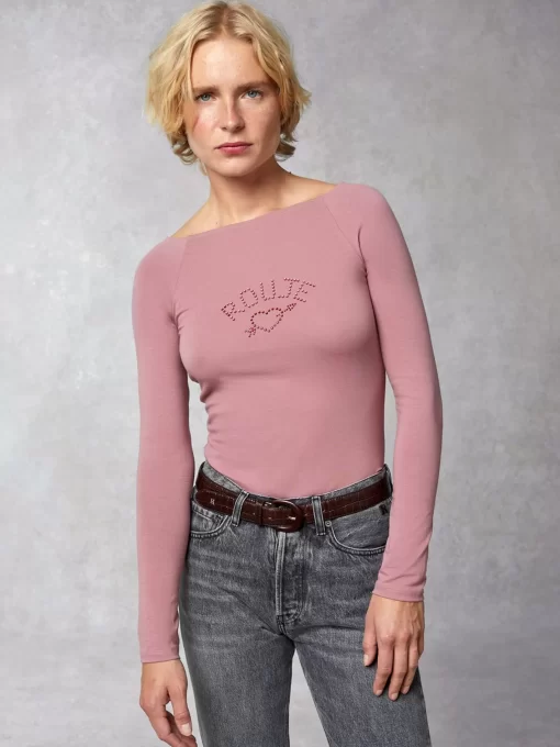 Clothing Rouje | Alaina Top Strass Blush