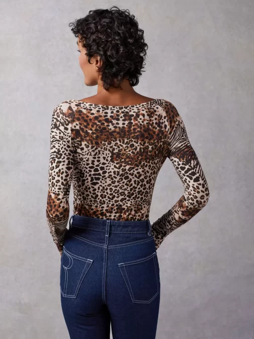 Clothing Rouje | Alaina Top Jungle Marron