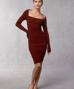Clothing Rouje | Alma Dress Uni Bordeaux