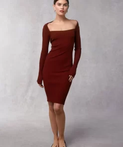 Clothing Rouje | Alma Dress Uni Bordeaux
