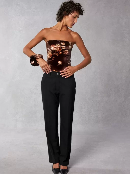 Clothing Rouje | Amale Pants Uni Noir