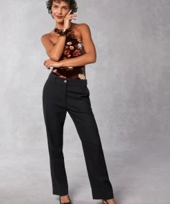 Clothing Rouje | Amale Pants Uni Noir