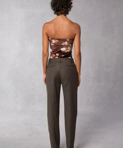 Clothing Rouje | Amale Pants Upcycled Mini Chevron Marron