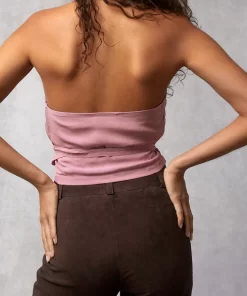 Clothing Rouje | Ambrine Top Crinkle Pourpre
