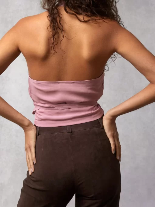 Clothing Rouje | Ambrine Top Crinkle Pourpre