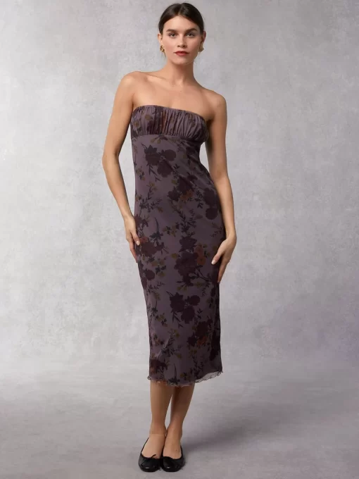 Clothing Rouje | Anaide Dress Anemone Bordeaux