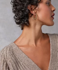 Accessories Rouje | Audrey Earrings Dore Vieilli
