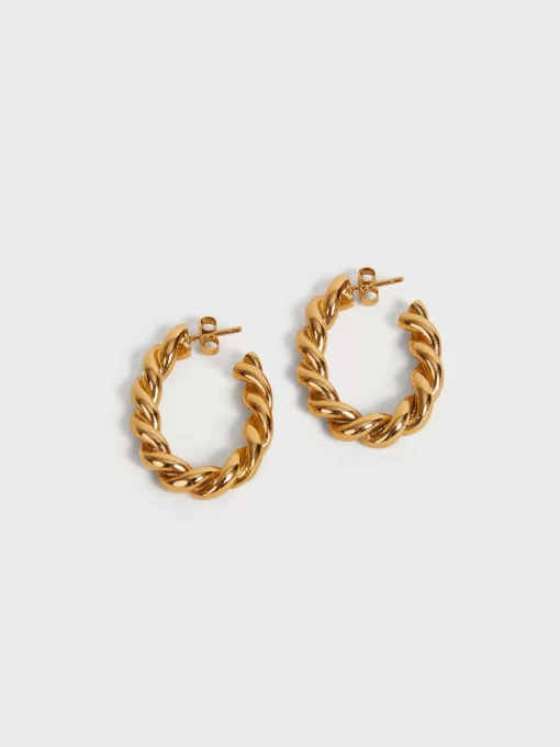 Accessories Rouje | Audrey Earrings Dore Vieilli