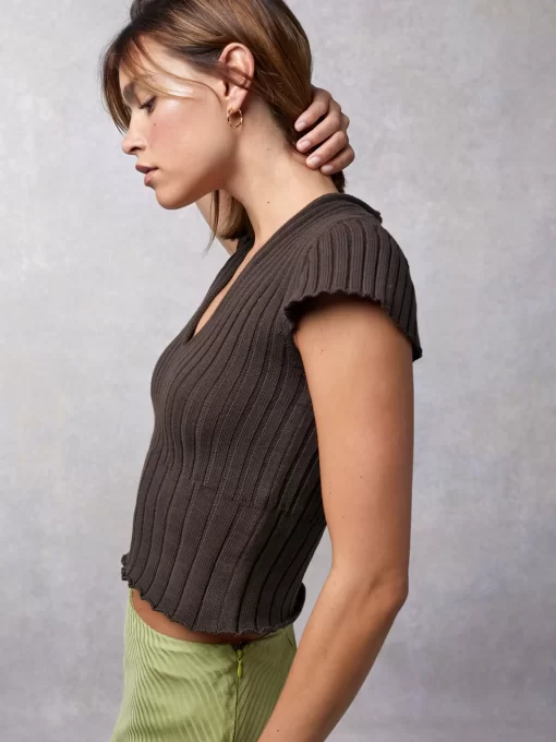 Clothing Rouje | Augustine Top Uni Noir