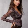 Clothing Rouje | Avina Top Anemone Bordeaux