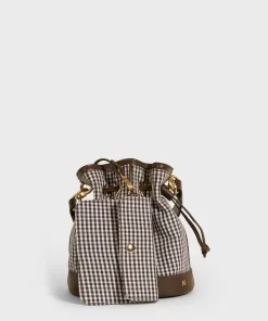 Accessories Rouje | Ben Bag Vichy Marron