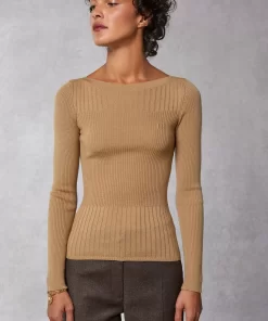 Clothing Rouje | Brigitte Sweater Uni Camel