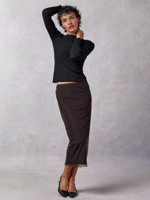 Clothing Rouje | Brigitte Sweater Uni Noir