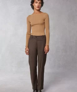 Clothing Rouje | Brigitte Sweater Uni Camel