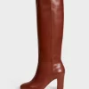 Accessories Rouje | Camelia Boots Cuir Caramel