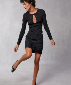 Clothing Rouje | Cammie Top Black Jacquard