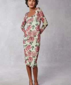 Clothing Rouje | Cara Dress Rosedautomne Vert
