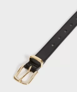 Accessories Rouje | Coeur Belt Cuir Noir
