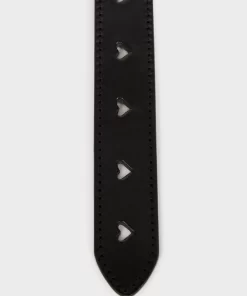 Accessories Rouje | Coeur Belt Cuir Noir