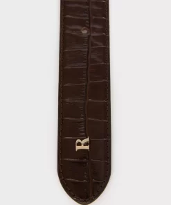 Accessories Rouje | Cooper Belt Croco Chocolat