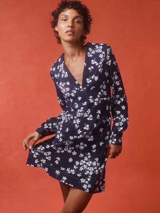 Clothing Rouje | Daline Dress Cerisier Marine