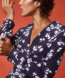 Clothing Rouje | Daline Dress Cerisier Marine