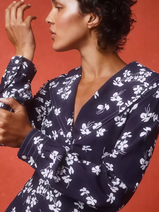 Clothing Rouje | Daline Dress Cerisier Marine