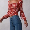Clothing Rouje | Danaella Top Cerisier Rouge