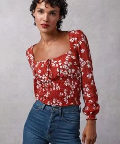 Clothing Rouje | Danaella Top Cerisier Rouge
