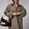 Clothing Rouje | Edwin Coat Uni Taupe