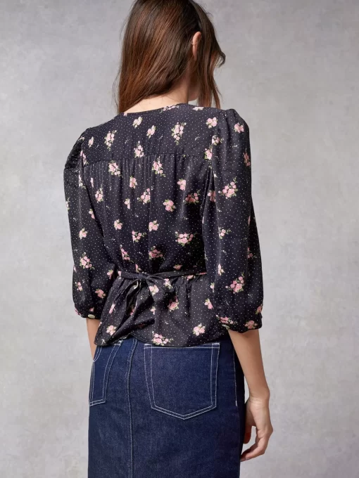 Clothing Rouje | Eleonore Top Petunias Marine