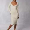 Clothing Rouje | Elisa Dress Uni Beige